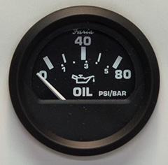 Oil Pressure Gauge 0 to 80 psi
